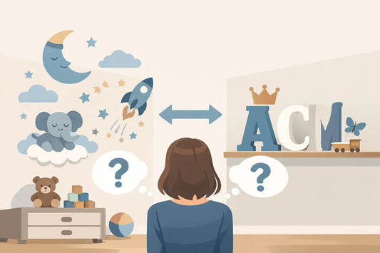 Muurstickers of naamletters kinderkamer kiezen?