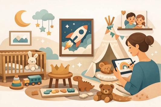 Trends in gepersonaliseerde kinderkamerdecoratie