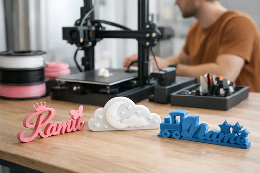 3D print atelier Nederland voor naamdecoratie