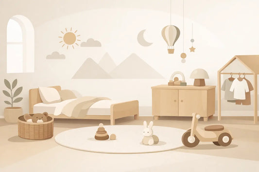 Minimalistische kinderkamer trend 2026 uitgelegd