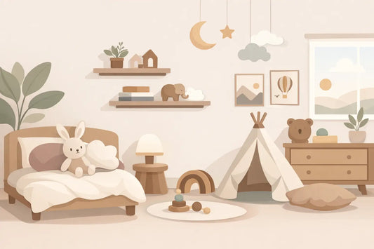 Gids voor kinderkamer wandindeling die rust geeft