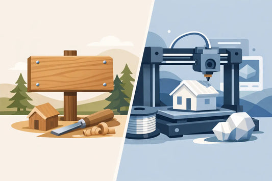 Houten naambord versus 3D-print: wat kies je?