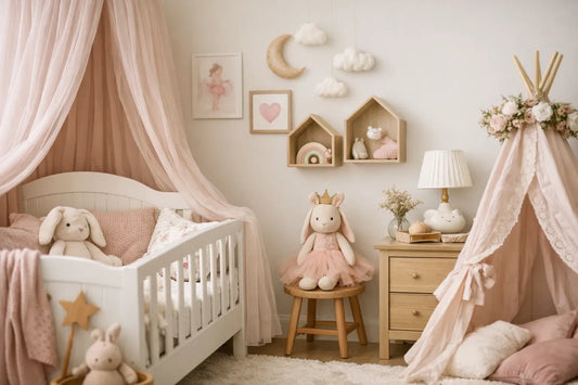 Babykamer decoratie voor meisjes die bij haar past