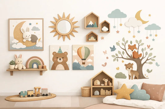 De mooiste wanddecoratie kinderkamer ideeën