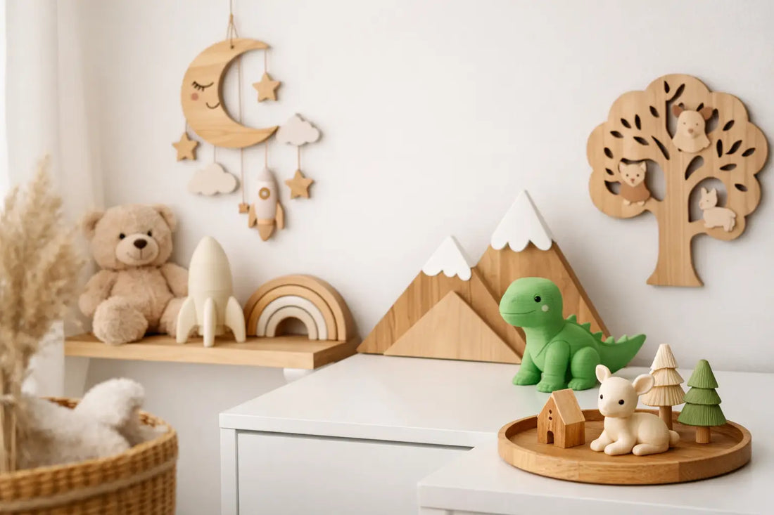 PLA of hout decoratie voor de kinderkamer