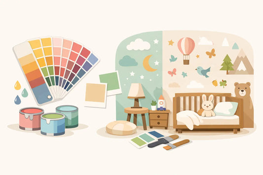 Welke kleur past bij behang in de kinderkamer?